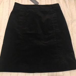 Ann Taylor velvet black skirt petite size